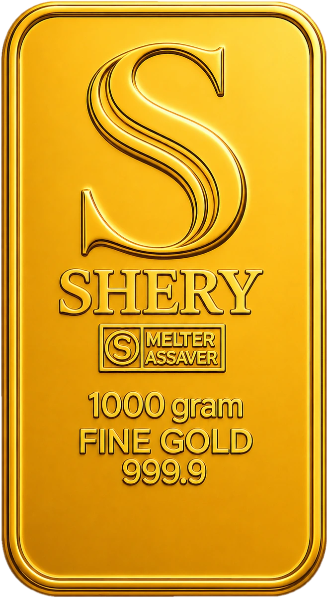 Слиток золота SHERY REFINERY, 1000 г